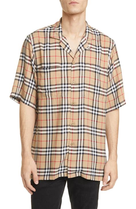 burberry button-up short sleeve|burberry button up men's cheap.